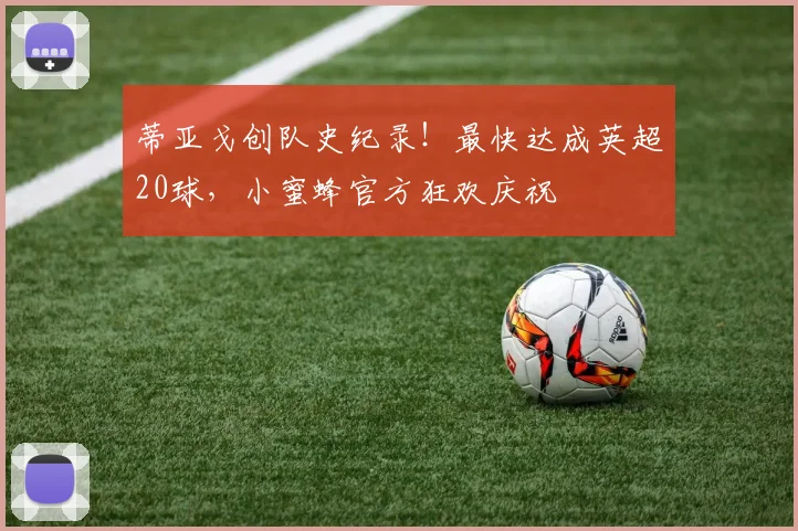 蒂亚戈创队史纪录!最快达成英超20球,小蜜蜂官方狂欢庆祝
